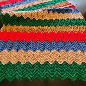 Crocheted Afghan Lap Blanket